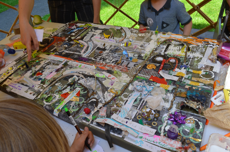 Nicky's recycled workshop