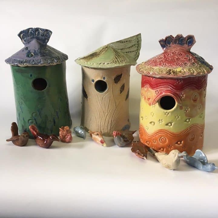 ceramic bird boxes